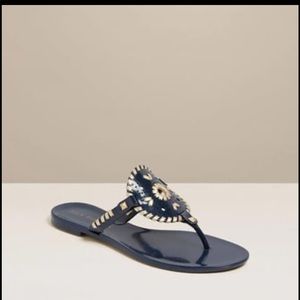 Jack Rogers navy Jelly Sandals